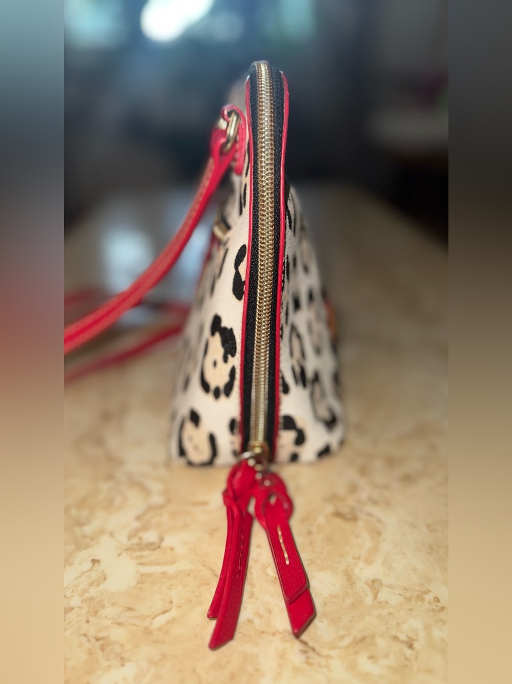 Dooney & Bourke Red Leopard Crossbody - Picture 5 of 14